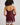 Model wears Sweet Indulgence Chemise in FIG/PALE LILAC. On body back view