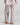 Model wears Cosy Flannel Long Pj Pant in PINK-A-BOO. On body back view
