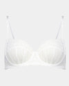 Sofia Underwire Bra in BRIGHT WHITE. Flat lay front view