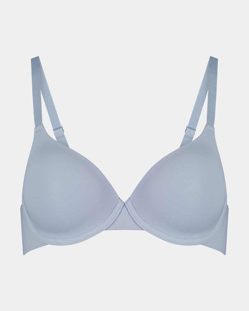 Comfit Collection Contour Bra in SKYWAY. Flat lay front view