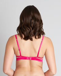 Model wears Meant To Be Contour Bra in CABARET/TUSCANY. On body back view