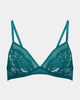 Celeste Bralette in EVERGLADE. Flat lay front view