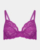 Model wears Baroque Underwire Bra in RADIANT ORCHID. On body front view