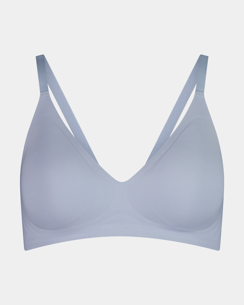 Comfit Collection Wire Free Bra in SKYWAY. Flat lay front view