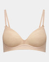 Bendon Body Lace Wire Free Bra in LATTE. Flat lay front view