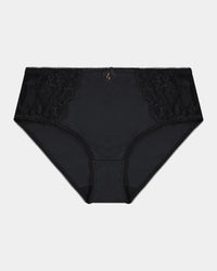 Mesmerise Midi in BLACK. Flat lay front view
