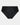 Mesmerise Midi in BLACK. Flat lay front view