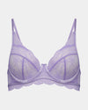 Shelly Underwire Bra in LAVENDER. Flat lay front view