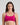 Model wears Extra-Ordinary Crop Top in FANTASY FUCHSIA. On body front view