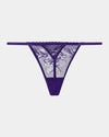 Lucie Thong in DEEP WISTERIA. Flat lay front view