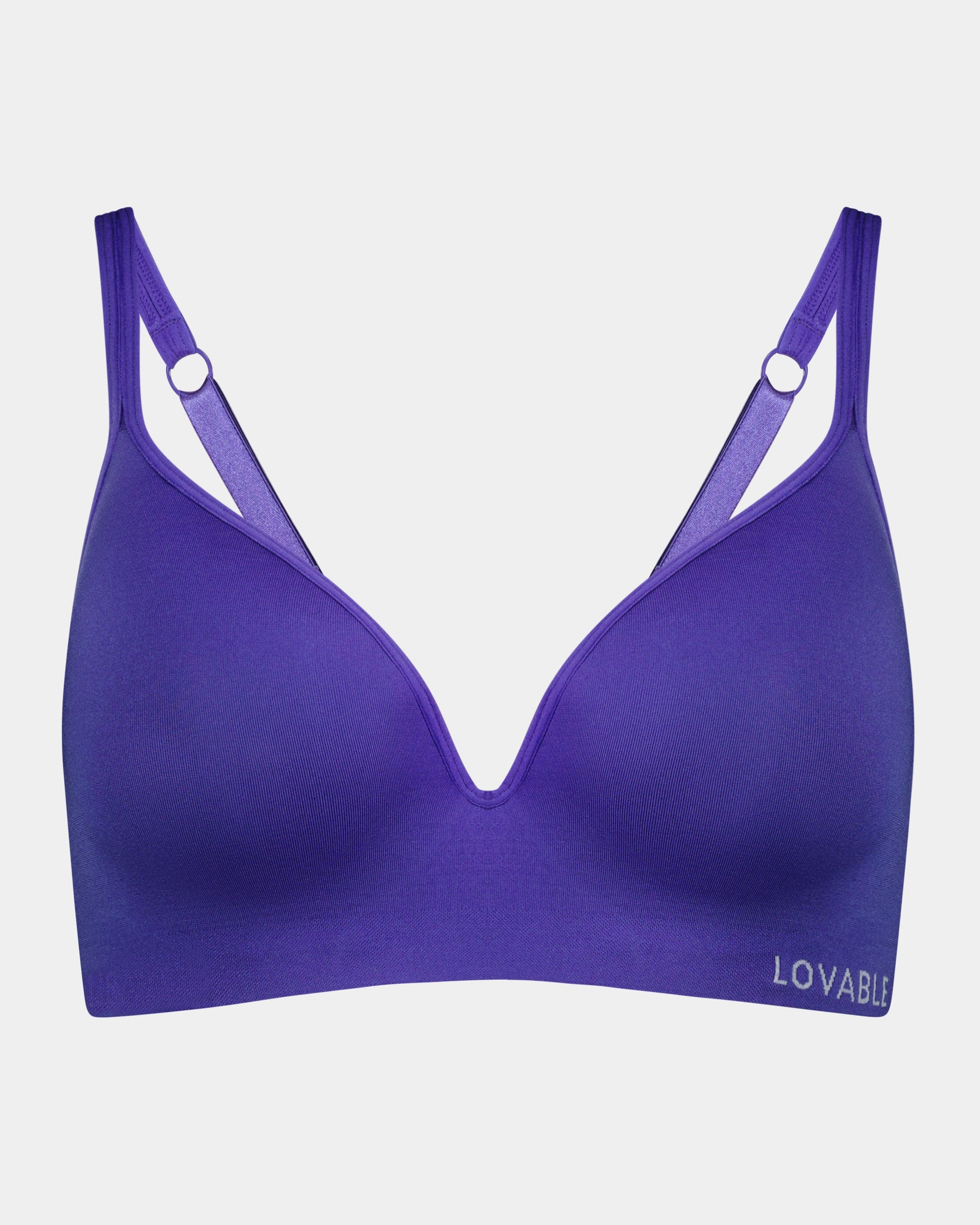 Simply Seamless Contour Bra in NAVY BLUE. Flat lay front view