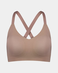 Comfit Collection Wire Free Bra in MOCHA. Feature shot