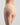 Model wears Body Cotton High Cut Brief in NATURAL. On body side view