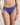 Model wears Sofia Thong in DAZZLING BLUE. On body front view