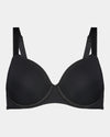 Body Basics Contour Bra in BLACK. Flat lay front view