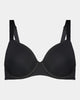 Body Basics Contour Bra in BLACK. Flat lay front view