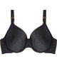 Profile Perfect Contour Bra in BLACK. Flat lay front view