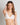 Model wears Morning Lola Underwire Bra in WHITE. On body front view