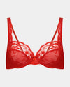 Giuliana Underwire Bra in SALSA. Flat lay front view