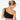 Model wears Lola Rib Crop Top in BLACK. On body back view