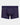 Bold Stripe Mens Trunk in PEACOAT/PLUM STRIPE. Flat lay front view