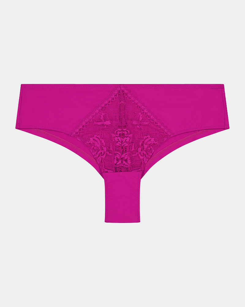 nspire Me Brazilian in FANTASY FUCHSIA. Flat lay front view