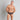 Cotton Stretch Mens Brief in BLACK/RHUBARB STRIPE. Feature shot