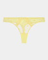 Sunlit Thong in LEMON MERINGUE. Flat lay front view