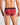 Model wears Everyday Essential Mens Brief in TIBETAN RED. On body back view