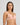 Model wears My Fit Lace Push Up Bra in EVENING SAND. On body side view