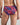 Model wears Wild Violet Full Brief in JAZZY FLORAL PRINT. On body back view