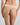 Model wears Dreamer Thong in PALE LILAC. On body back view