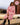 Riviera Robe in PALE LILAC/SALSA RED. Feature shot