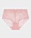 All Lacey Full Brief in SILVER PINK. Flat lay front view