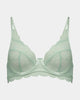 Shelly Underwire Bra in SURF SPRAY. Flat lay front view