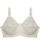 Hickory Classic Underwire Bra in IVORY. Flat lay front view
