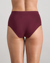 Model wears Seamless Soft Full Brief in FIG. On body back view
