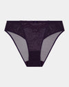 Madison Bikini in PURPLE VELVET. Flat lay front view