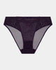 Madison Bikini in PURPLE VELVET. Flat lay front view