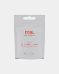 Model wears Bra Extenders 2 Hook 3 pack in ASSORTED. On body front view