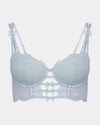 Jasmina Contour Bra in OMPHALODES. Flat lay front view
