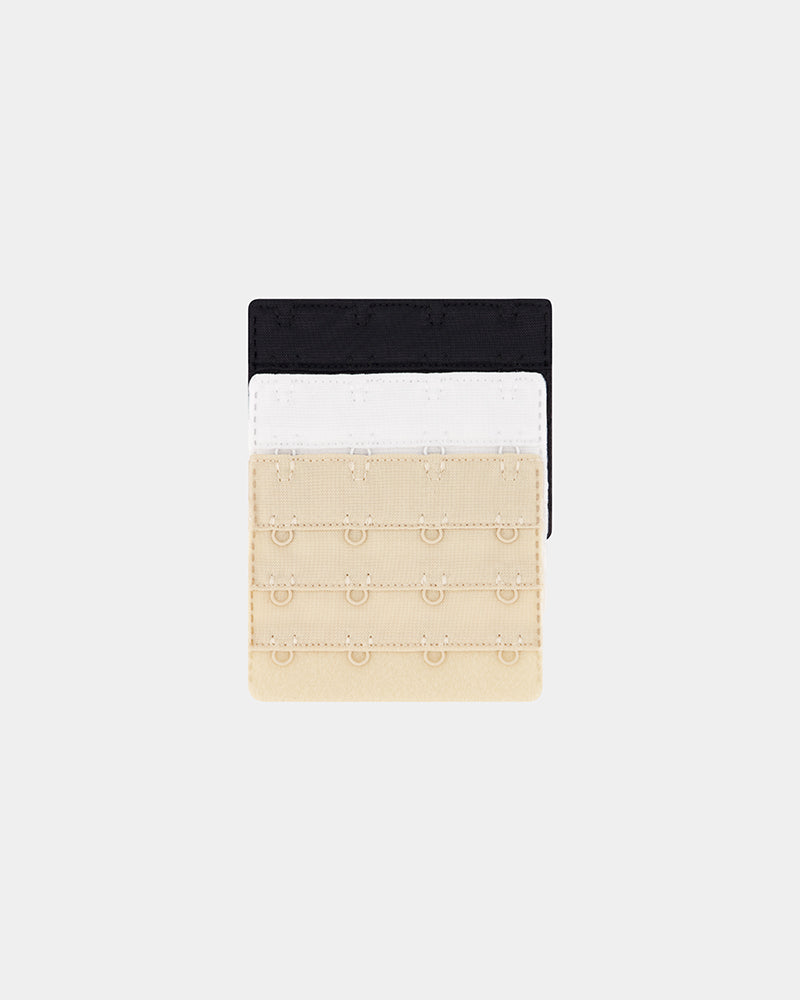 Model wears Bra Extenders 4 Hook 3PK in ASSORTED. On body side view