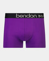 Everyday Essential Mens Trunk in PURPLE MAGIC. Flat lay front view