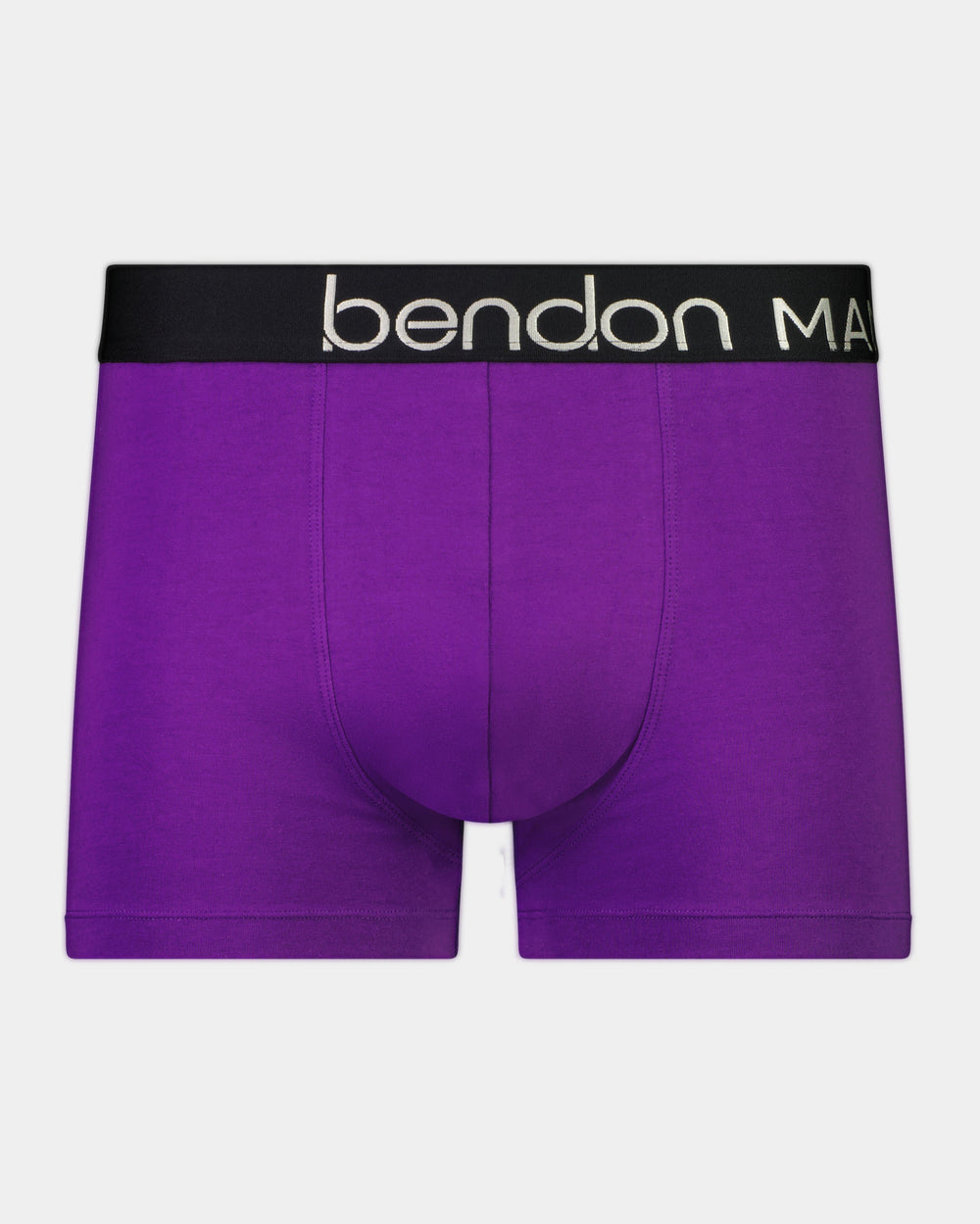 Everyday Essential Mens Trunk in PURPLE MAGIC. Flat lay front view