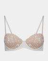 Louisa Underwire Bra in SUGAR. Flat lay front view