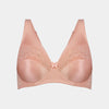 Clarissa Underwire Underwire Bra in CORAL CLOUD. Flat lay front view