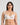 Model wears Sofia Underwire Bra in BRIGHT WHITE. On body front view
