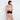 Model wears Medium Control Thong in BLACK. On body back view