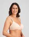 Bendon Nurture Maternity Bra in LATTE. Flat lay back view