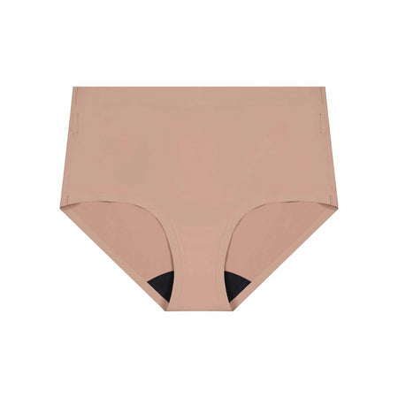 Flo Light Full Brief in MOCHA. Flat lay front view